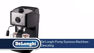 De'Longhi Pump Espresso Machines: Descaling