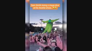 Sam Smith stage dives and explodes