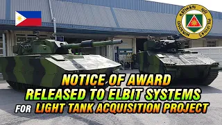 DONE DEAL!!! NOTICE OF AWARD RELEASED TO ELBIT SYSTEMS TO PHILIPPINE ARMY FOR LIGHT TANK PROJECT
