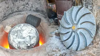 Amazing Aluminum Fan Blade Casting process