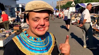 A DAY ON A UKRAINIAN FLEA MARKET ! WE WERE KICKED OUT OF THE BAZAAR !