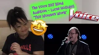The Voice 2017 Blind Audition- Lucas Holliday: "This Woman's Work"