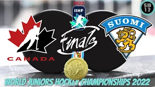 🔴CANADA vs. FINLAND - Live IIHF WJC 2022 - Gold Medal Game - World Juniors - The Finals