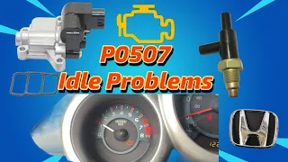 Honda Idle Problems P0507 still after replacing the idle air control valve Honda Element CRV accord