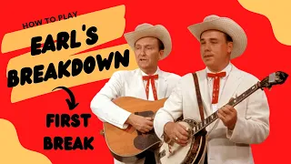 How to Play // Earls Breakdown // First Break // Free Banjo Lesson & Tablature