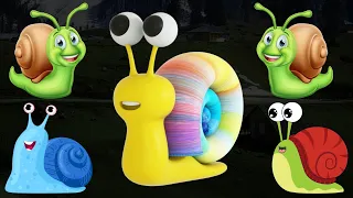 Baby Snails: The Race of the Three Snails Poem & Rhymes For Kids | MiniMouseTV