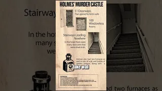 The  mystery in the mansion of "H.H. Holmes" serial killer. #mystery #history #shorts