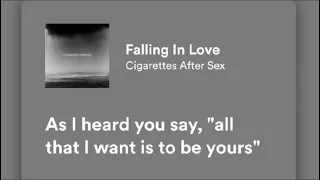 falling in love - cigarettes after sex (sped up)