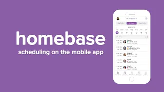 Schedule on the Mobile App - Homebase