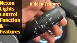 Tata Nexon All Lights Control Functions Demo | Tata Nexon Headlamps Control & Features |Motorzone