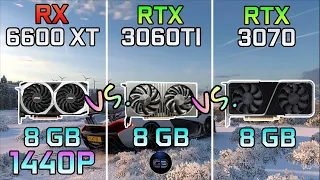RX 6600 XT vs RTX 3060 TI vs RTX 3070 | 1440p | Test in 10 Games