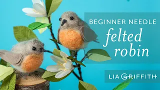 Needle Felting for Beginners - How to Make a Felted Bird