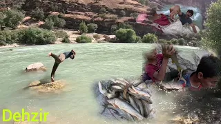 Continue the attractive fishing of Khorsan river