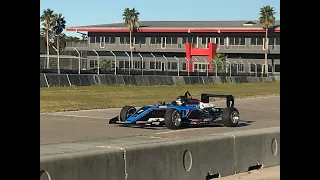 First USF2000 test. Jay Howard Driver Development at NOLA Motorsports Park, 11/22/20.