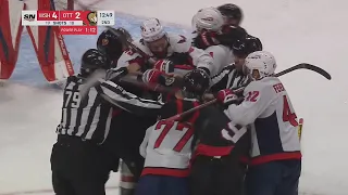 Brady Tkachuk Unsportsmanlike Penalty On Tom Wilson