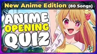 🎵 NEW ANIME OPENING QUIZ  【Level: NOOB ➜ OTAKU GOD🔥】 | 80 Banger Openings (2020–2023)