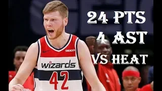 Davis Bertans 24 Pts 4 Ast Washington Wizards vs Miami Heat HIGHLIGHTS