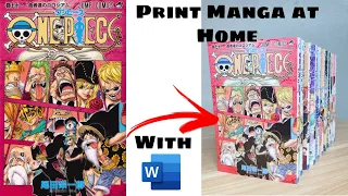 MANGA PRINTING TUTORIAL | PRINT MANGA AT HOME