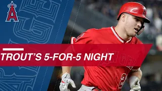 Trout goes 5-for-5 with HR, 3 doubles, 4 RBIs, 3 runs