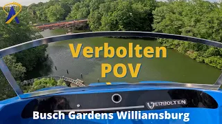 Verbolten Roller Coaster POV at Busch Gardens Williamsburg