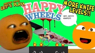 Annoying Orange Plays HAPPY WHEELS: MORE Knife Levels!!