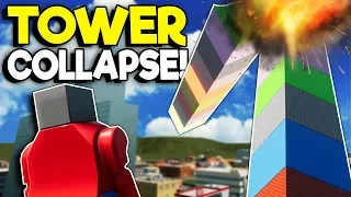 IDIOTS BUILD & COLLAPSE A LEGO TOWER! - Brick Rigs Roleplay Gameplay - Lego Jobs Movie