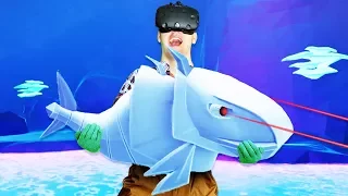 Catching the Robot Fish! - Crazy Fishing Gameplay - VR HTC Vive