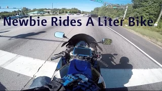 Newbie Rides A Liter Bike! First Ride on CBR 1000RR