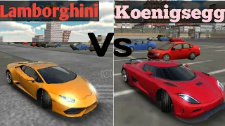 Extreme Car Driving Simulator | Playing with Lamborghini vs Koenigsegg | Version 5.1.3 | Best cars