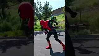 Real Life Green Goblin and Spiderman!