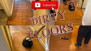 SERIOUSLY DIRTY HARDWOOD FLOORS / cleaned up well / SATISFIED repeat CUSTOMER