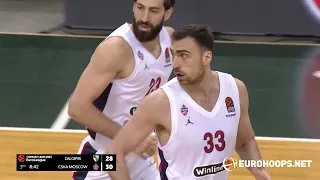 Zalgiris Kaunas - CSKA Moscow 51-73: Nikola Milutinov (19 points)