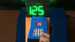 Digital Led Token display with calling keypad (3 digit, 4 inch, ding dong sound)