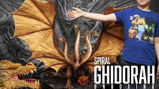 Spiral King Ghidorah Ultimate Masterline Statue Unboxing Godzilla King of the Monsters