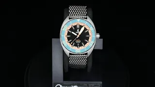 Ocean Crawler Core v3 Diver Men's Watch 44mm AquaSalmon Bezel