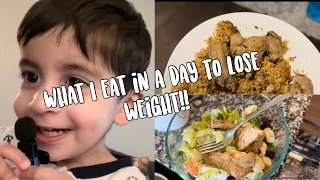 What I eat in a day to lose weight| come spend the day with us!