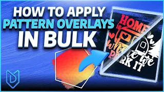 How To Apply Pattern Overlay to Designs in BULK with MyDesigns | Photoshop & Illustrator Alternative