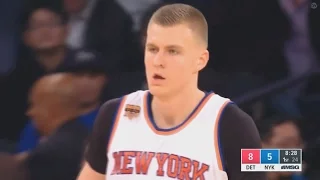 Kristaps Porzingis Full Highlights 35 Points Pistons @ Knicks BEAST! 11/16/2016