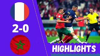 France vs Morocco Extended Match Highlights || semi Final - world cup 2022