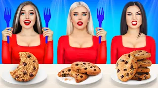 No Hands, One Hand and Two Hands Eating Challenge | Crazy Cooking Moments by RATATA POWER