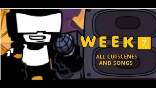 FNF Week 7 *ALL CUTSCENES* (Ugh, Guns, Stress)