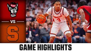 NC State vs. Syracuse Game Highlights | 2023-24 ACC Men’s Basketball