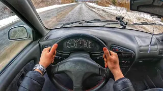 BEHIND THE WHEEL / MITSUBISHI LANCER GLX [1.6 113hp] 1998 / POV TEST DRIVE / FIRST PERSON TEST DRIVE