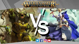 Orruk Warclans VS Lumineth Realm-Lords - Age of Sigmar 3 Battle Report