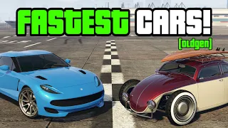 GTA 5 - Top 10 FASTEST CARS (Old Gen) For Top Speed In 2023