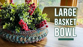 Large Crochet Basket Bowls