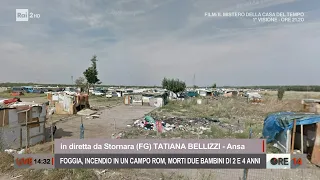 Foggia, incendio in un campo rom: morti due bambini - Ore 14 del 17/12/2021