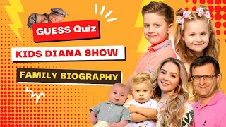 Kids Diana Show Family Biography Guess Quiz || Kids Roma Show, Oliver, Adam, Olena, Volodymyr