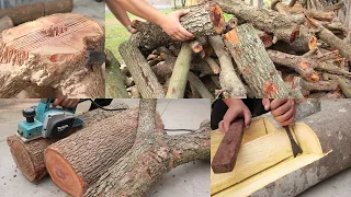 Extreme Special: Dead Hardwood Trunks Treatment Projects || Breakthrough Woodworking Ideas And Tools
