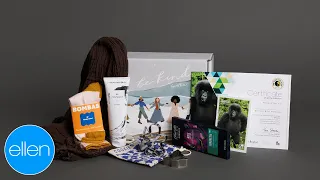 Go Behind the Scenes of Ellen's Winter BE KIND. Box!